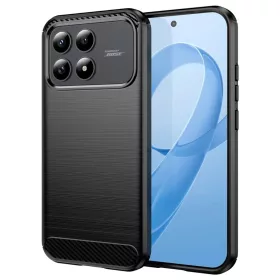 Xiaomi Poco F8 Pro Techsuit - Carbon Silicone - Fekete tok