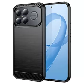 Xiaomi Poco F8 Ultra Techsuit - Carbon Silicone - Fekete tok