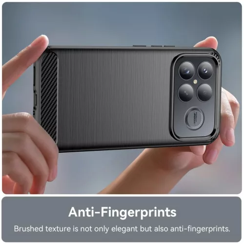 Xiaomi Poco F8 Ultra Techsuit - Carbon Silicone - Fekete tok-5949419350496 6 kép