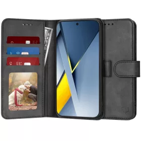Xiaomi Poco F8 Ultra Techsuit - Diary Book - Fekete tok