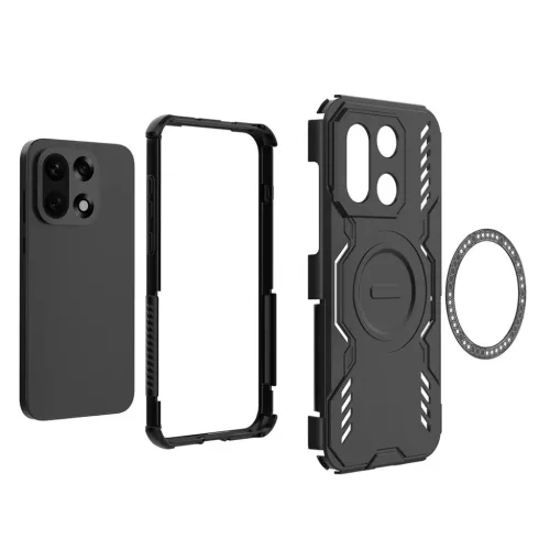 OnePlus 15 Fekete Techsuit ArmorMag tok-5949419349773 4 kép