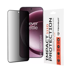   OnePlus 15 Fekete Techsuit - 111D Privacy Full Glue üvegfólia