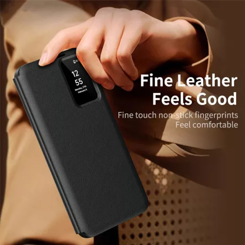 Samsung Galaxy S26 Ultra Fekete Techsuit - SmartView Series fliptok-5949419350564 6 kép