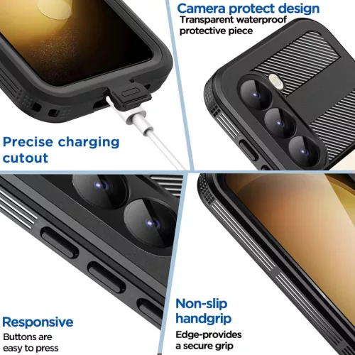 Samsung Galaxy S26 fekete ShellBox IP68 vízálló tok-5949419350625 5 kép