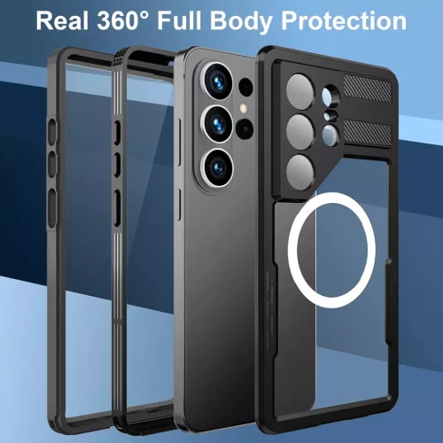 Samsung Galaxy S26 Ultra Fekete ShellBox Vízálló IP68 tok-5949419350618 3 kép