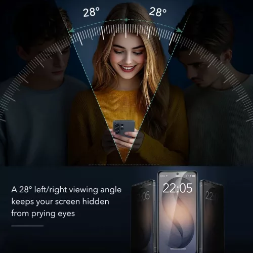 Samsung Galaxy S26 Ultra Fekete ESR Armorite képernyővédő privát -4894240297797 5 kép
