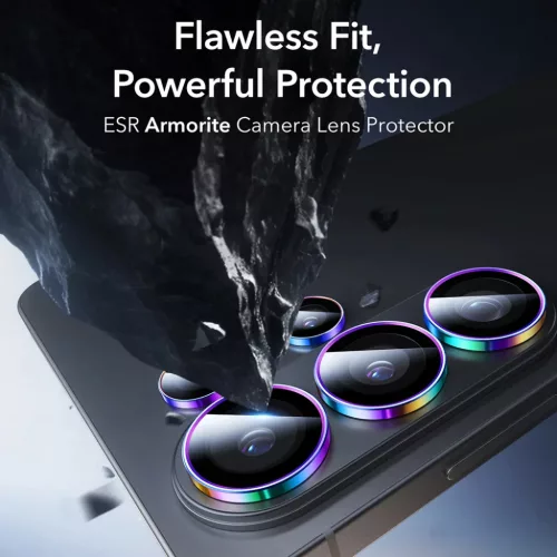 Samsung Galaxy S26 Ultra ESR Armorite Kamera Lencsevédők - Chromatic-4894240297728 3 kép