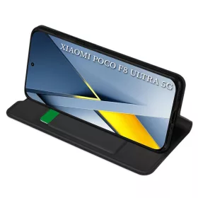 Techsuit - Magskin Fliptok - Xiaomi Poco F8 Ultra - Fekete tok-5949419351066 1 kép