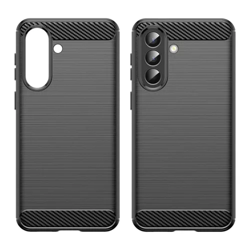 Samsung Galaxy A57 5G Carbon Silicone Techsuit - Fekete tok-5949419353435 2 kép