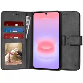  Samsung Galaxy A37 5G Fekete Techsuit Diary fliptok