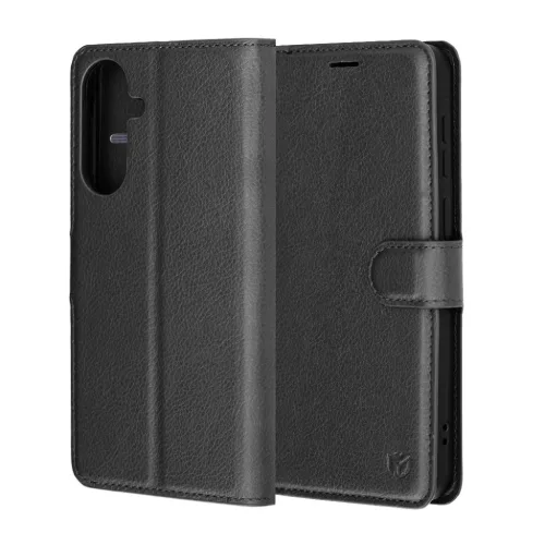 Samsung Galaxy A57 5G Fekete Techsuit Bőr fliptok-5949419353282 6 kép