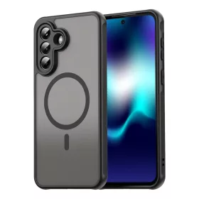    Samsung Galaxy A37 5G Fekete Techsuit - HaloFrost II MagSafe tok