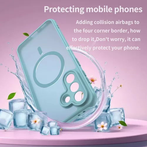 Samsung Galaxy A37 5G Menta zöld Techsuit HaloFrost II MagSafe tok-5949419352513 3 kép