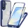  Samsung Galaxy A57 5G Kék Techsuit ColorVerse 360 Series + üvegfólia tok