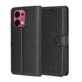   Oppo A6 Pro 4G / A6 Pro 5G Fekete Techsuit - Leather Folio tok