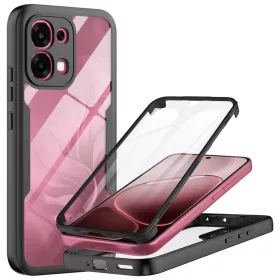   Oppo A6 Pro 4G / A6 Pro 5G Fekete Techsuit - ColorVerse 360 Series + Képernyővédő tok