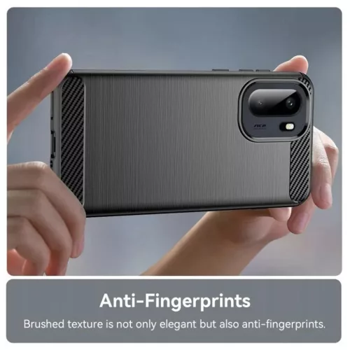 OnePlus 15R Fekete Techsuit Carbon Silicone tok-5949419353657 3 kép