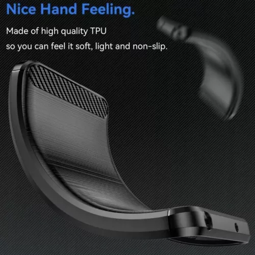 OnePlus 15R Fekete Techsuit Carbon Silicone tok-5949419353657 4 kép
