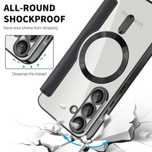  Samsung Galaxy A37 5G Fekete Techsuit SmartMag fliptok-5949419354128 4 kép