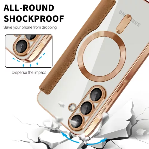  Samsung Galaxy A37 5G Barna Techsuit SmartMag fliptok-5949419354104 3 kép