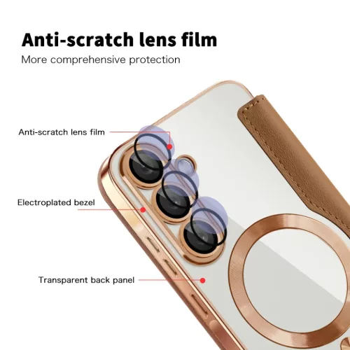  Samsung Galaxy A37 5G Barna Techsuit SmartMag fliptok-5949419354104 4 kép