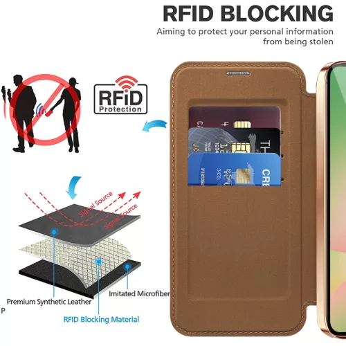  Samsung Galaxy A37 5G Barna Techsuit SmartMag fliptok-5949419354104 5 kép