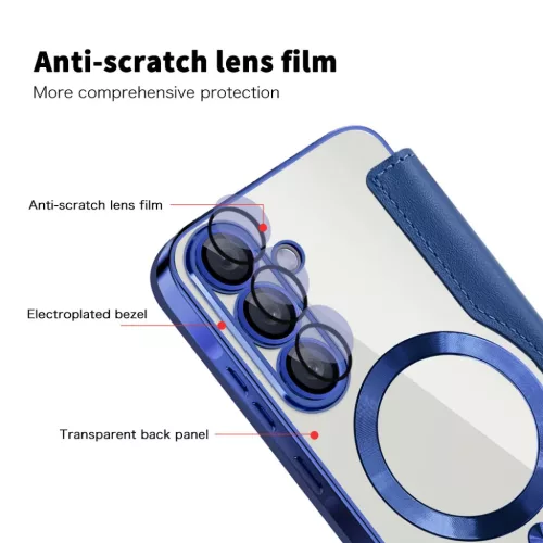  Samsung Galaxy A37 5G Kék Techsuit SmartMag fliptok-5949419354081 3 kép