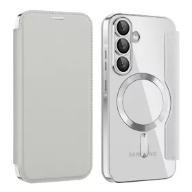  Samsung Galaxy A37 5G Szürke Techsuit SmartMag Fliptok-5949419354067 2 kép