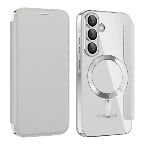  Samsung Galaxy A37 5G Szürke Techsuit SmartMag Fliptok-5949419354067 2 kép