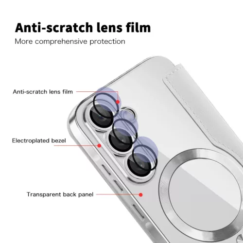  Samsung Galaxy A37 5G Szürke Techsuit SmartMag Fliptok-5949419354067 3 kép