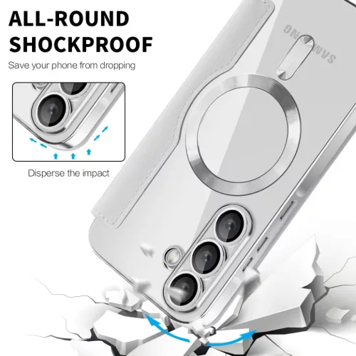  Samsung Galaxy A37 5G Szürke Techsuit SmartMag Fliptok-5949419354067 4 kép