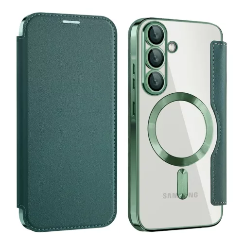 Samsung Galaxy A57 5G Zöld Techsuit SmartMag fliptok-5949419354005 2 kép
