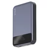 Proove Power Bank Hoodman (PBH120010003) - Type-C, Lightning, Mágneses, LED Kijelzővel, Qi, 20W, 10000mAh - Szürke