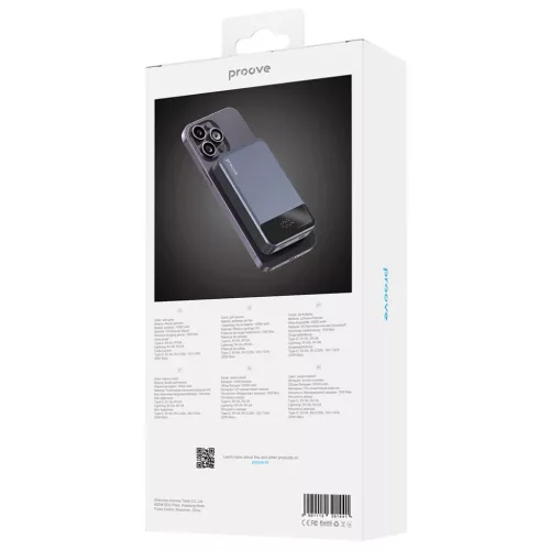 Proove Power Bank Hoodman (PBH120010003) - Type-C, Lightning, Mágnese-6901112391441 7 kép