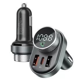   Proove Autós Töltő FM Modulátorral (FMSL30110001) - USB, Type-C, U-Disk, TF, BT 5.4, Gyors Töltés, 30W - Fekete
