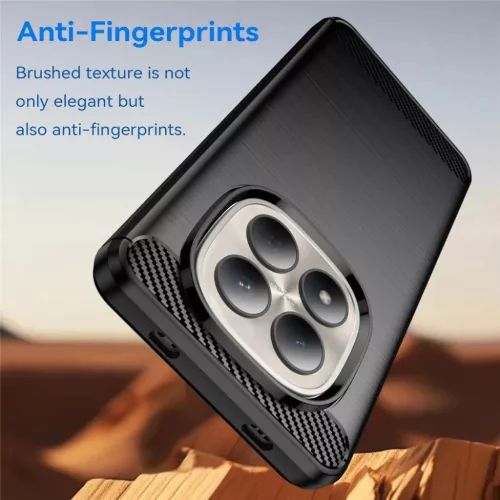 Techsuit - Carbon Silicone - Xiaomi Redmi Note 15 Pro 4G - Fekete tok-5949419355002 5 kép