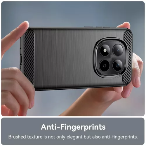 Xiaomi Redmi Note 15 Pro+ 5G Techsuit - Carbon Silicone - Fekete tok-5949419354982 4 kép