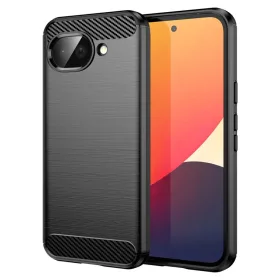 Google Pixel 10a Fekete Techsuit Carbon Silicone tok