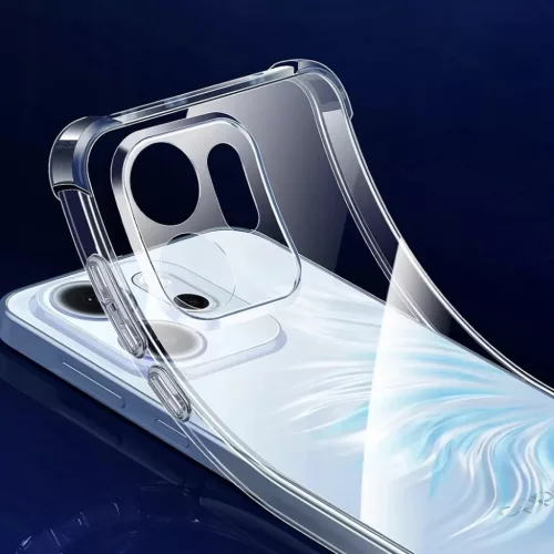 Oppo Reno 15F Techsuit - Shockproof Clear Silicone - Átlátszó tok-5949419355354 3 kép
