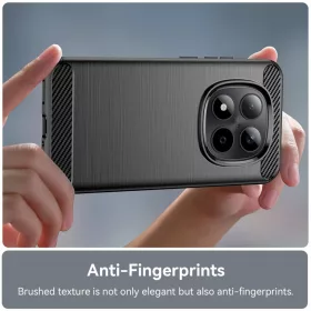 Xiaomi Redmi Note 15 5G Fekete Techsuit - Carbon Silicone tok-5949419355200 2 kép