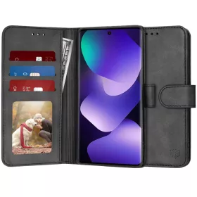 Xiaomi Redmi Note 15 5G Fekete Techsuit Diary Book tok