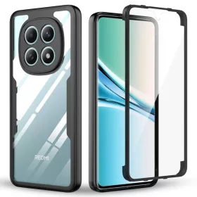   Xiaomi Redmi Note 15 5G Fekete Techsuit - ColorVerse 360 Series + Képernyővédő tok