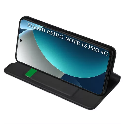 Xiaomi Redmi Note 15 Pro 4G Fekete Techsuit Magskin Fliptok-5949419355828 2 kép