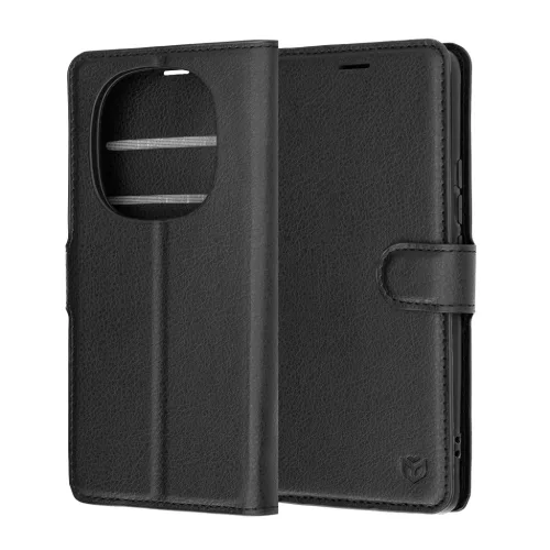 Techsuit - Bőr Fliptok - Xiaomi Redmi Note 15 Pro 4G - Fekete tok-5949419355798 6 kép