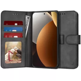   Xiaomi Redmi Note 15 Pro+ 5G Techsuit Diary Book - Fekete tok