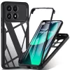 Xiaomi Poco F8 Pro Techsuit - ColorVerse 360 Series + Képernyővédő - Fekete tok