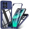 Xiaomi Poco F8 Pro Techsuit - ColorVerse 360 Series + Képernyővédő - Kék tok