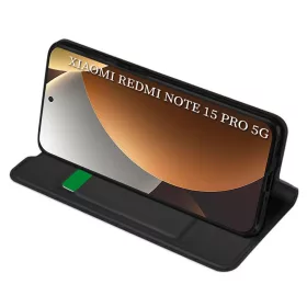 Techsuit - Magskin Fliptok - Xiaomi Redmi Note 15 Pro 5G - Fekete tok-5949419356375 2 kép