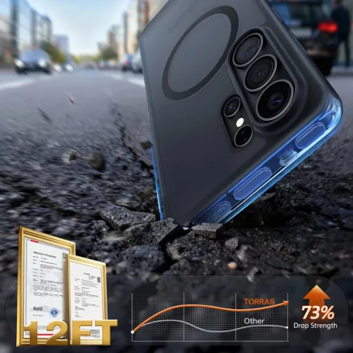 Samsung Galaxy S26 Ultra Sötét Lila Torras - Guardian Magnetic Serie-6938075649562 3 kép