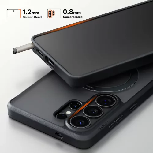Samsung Galaxy S26 Ultra Torras - Ostand Spin Series tok - Fekete-6938075647278 5 kép
